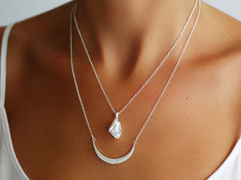 Make a wish Traveler Gift Sacred Geometry|S Layered Necklace set Galaxy Jewelry Gift necklace Outer Space Outer space jewelry