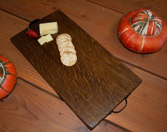 Stylish Platter/ Cheese Board/ Cutting Board made from vintage wine barrel