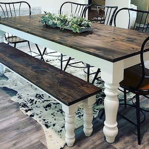 Farmhouse table, Kitchen Table, Dining Table, Hardwood table, Table