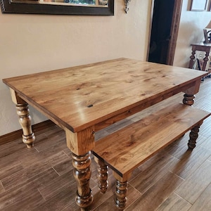 Farmhouse table, Kitchen Table, Dining Table, Hardwood table, Table