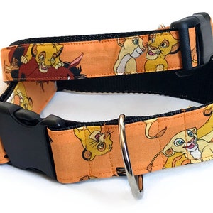 Lion King! Disney! - Handmade MARTINGALE or BUCKLE dog collar