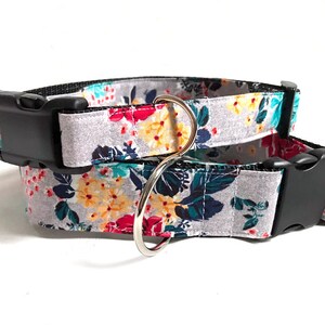 Roses are Red! And Some Are Blue! - Handmade MARTINGALE or BUCKLE dog collar