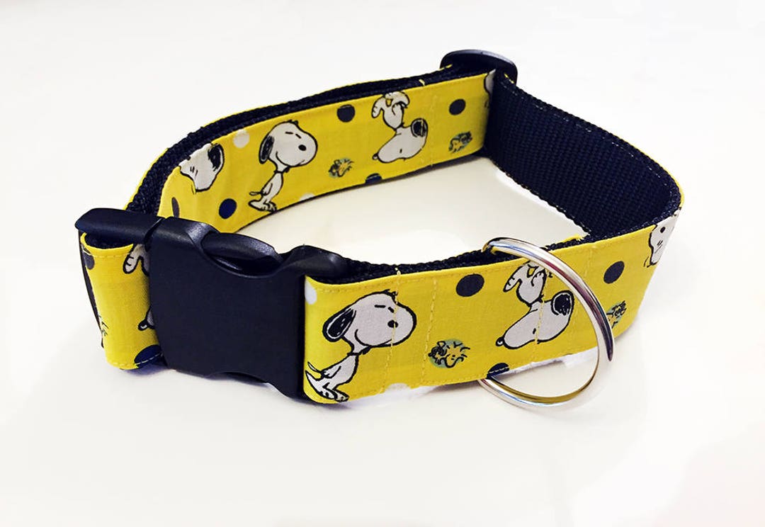 Snoopy Peanuts Charlie Brown Handmade MARTINGALE or BUCKLE Dog Collar