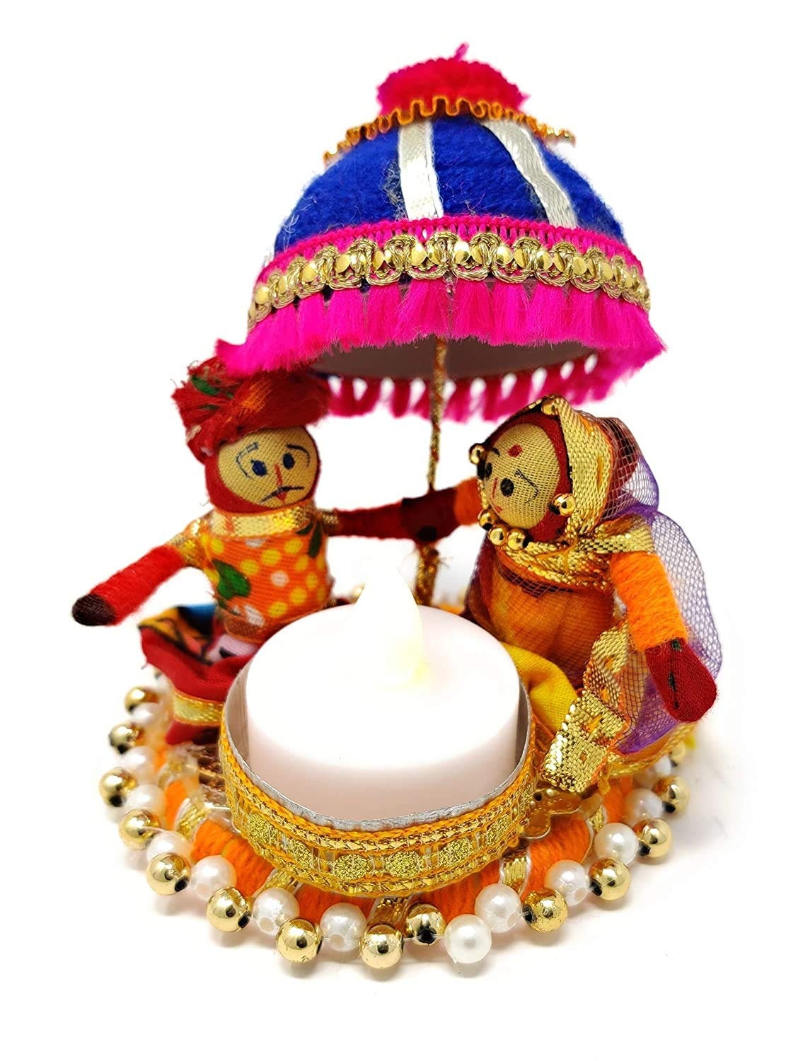 CHRISTMAS Gift Decoration Umbrella Couple Puppet T Light Etsy UK