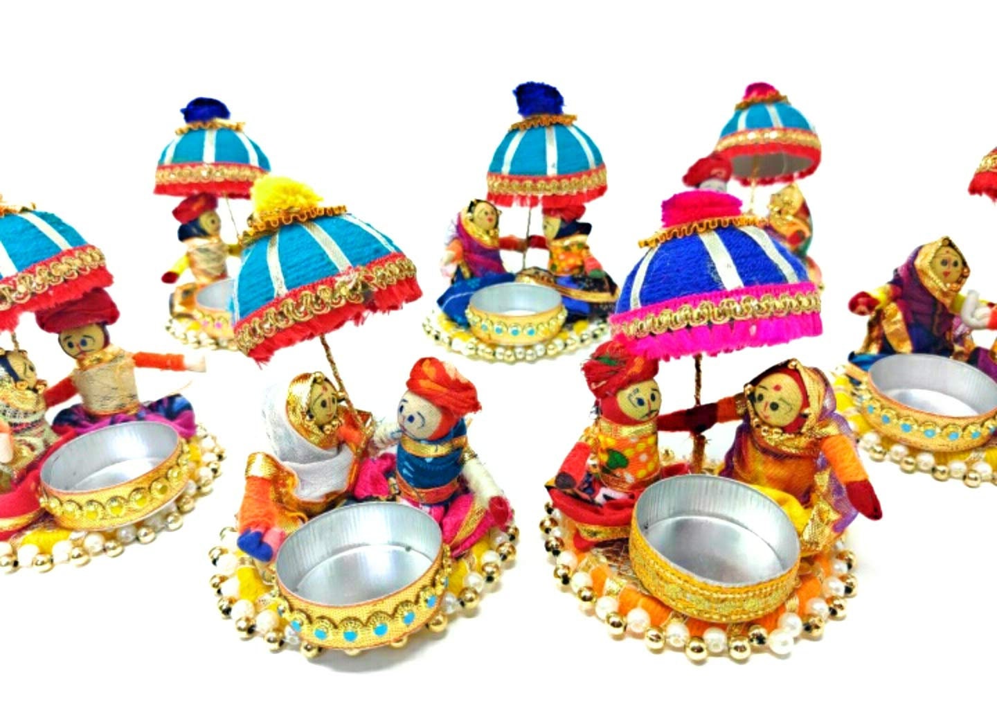 CHRISTMAS Gift Decoration Umbrella Couple Puppet T Light Etsy UK