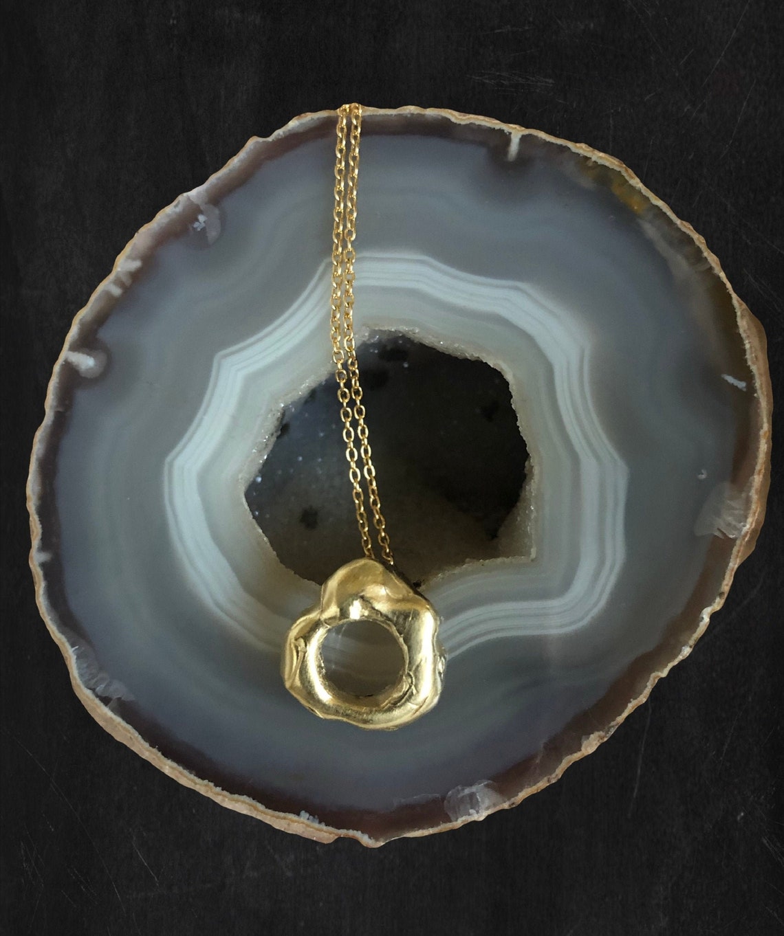 Black hole necklace Etsy