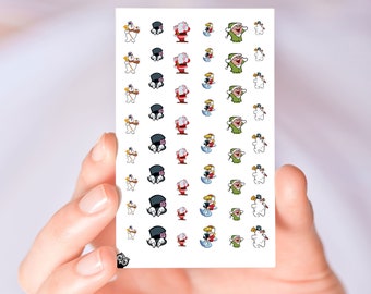 Snowman Nail Decals Stickers Art Designs Christmas Frosty Enthusiasts Nail Decorations Holiday Winter Accessories