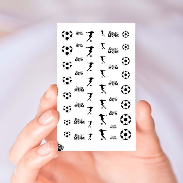 Soccer Mom Nail Decals Stickers Art Designs Proud Boy Mom Nail Decorations Accessories