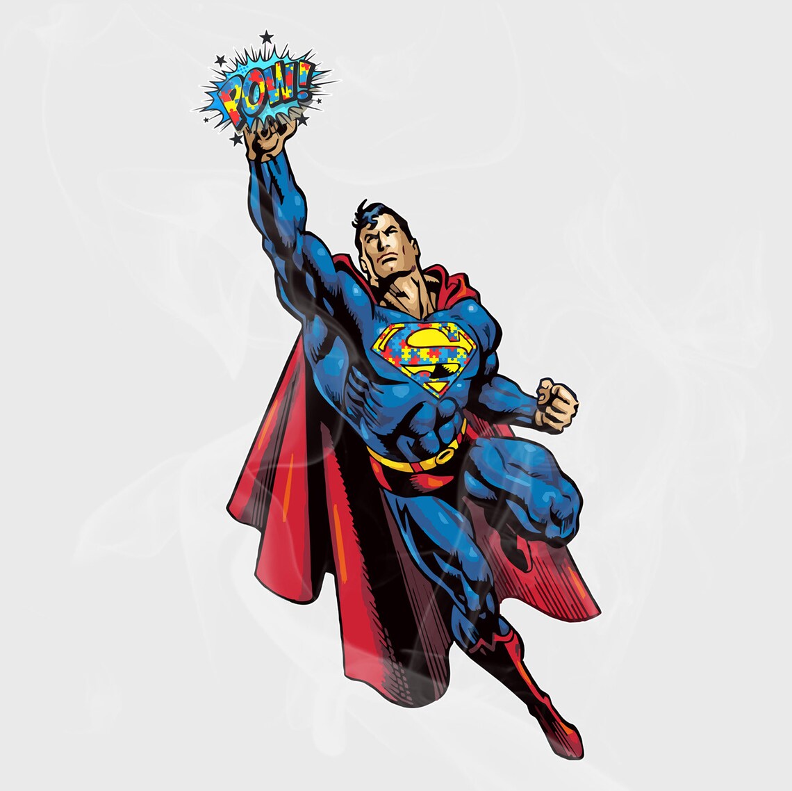 Superman Style Autism Awareness POW Decal Vinyl Sticker | Etsy