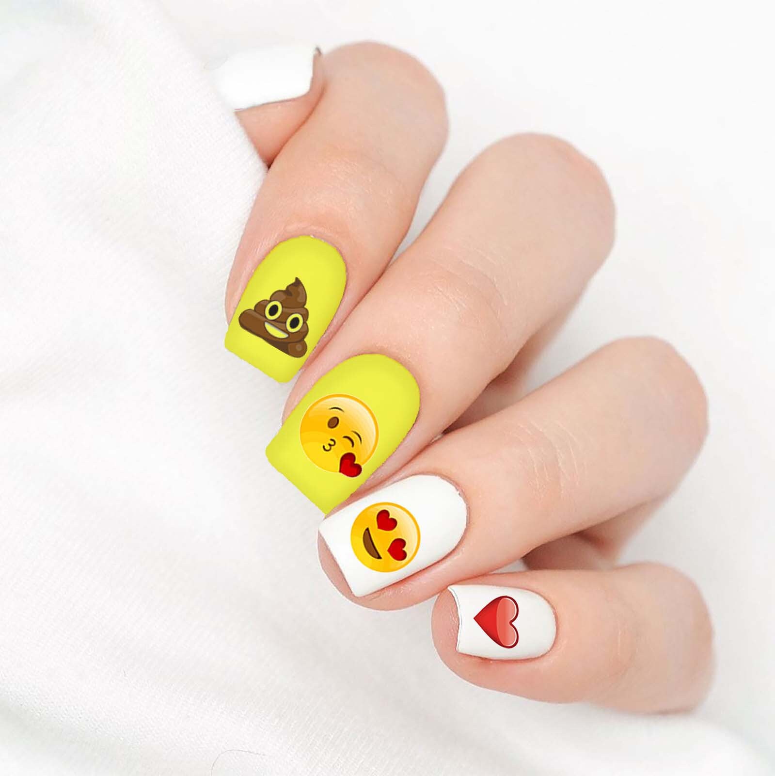 10pieces of nail art colorful sunflower smiley face pattern on the nail  11x11mmDIY nail art decoration accessorie tool wholesale - AliExpress
