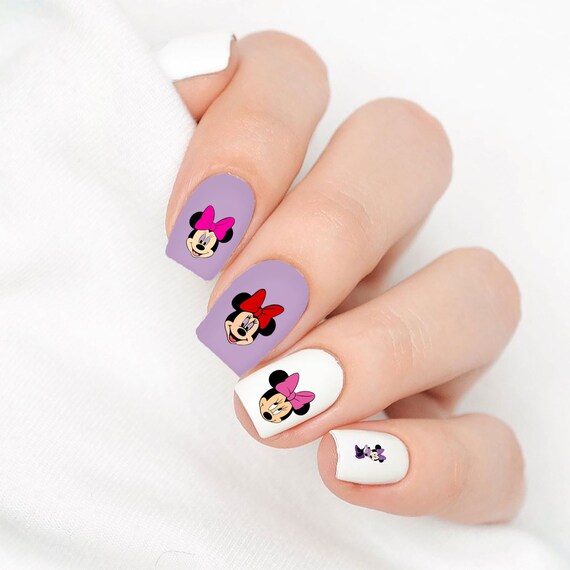 Children's Cartoon Disney Nail Art Stickers Maniture Mickey Mouse Snow  White Pricess Frozen Nail Decals Decoration