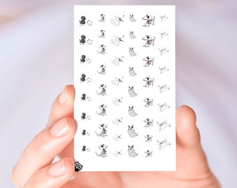 Undead Dogs Nail Decals Stickers Art Designs Zero Sparky Scraps Enthusiasts Nail Decorations Spooky Season Accessories