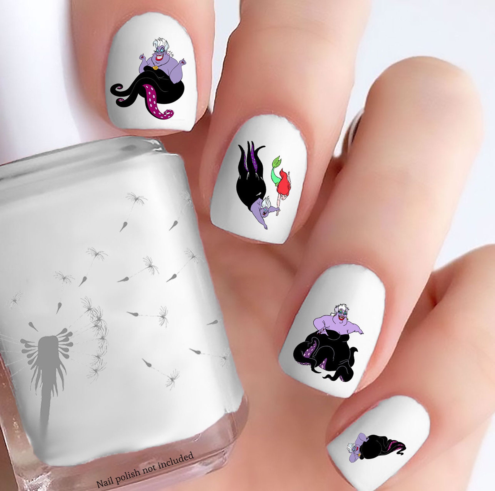 Little Mermaid Style Ursula Nail Decals Etsy