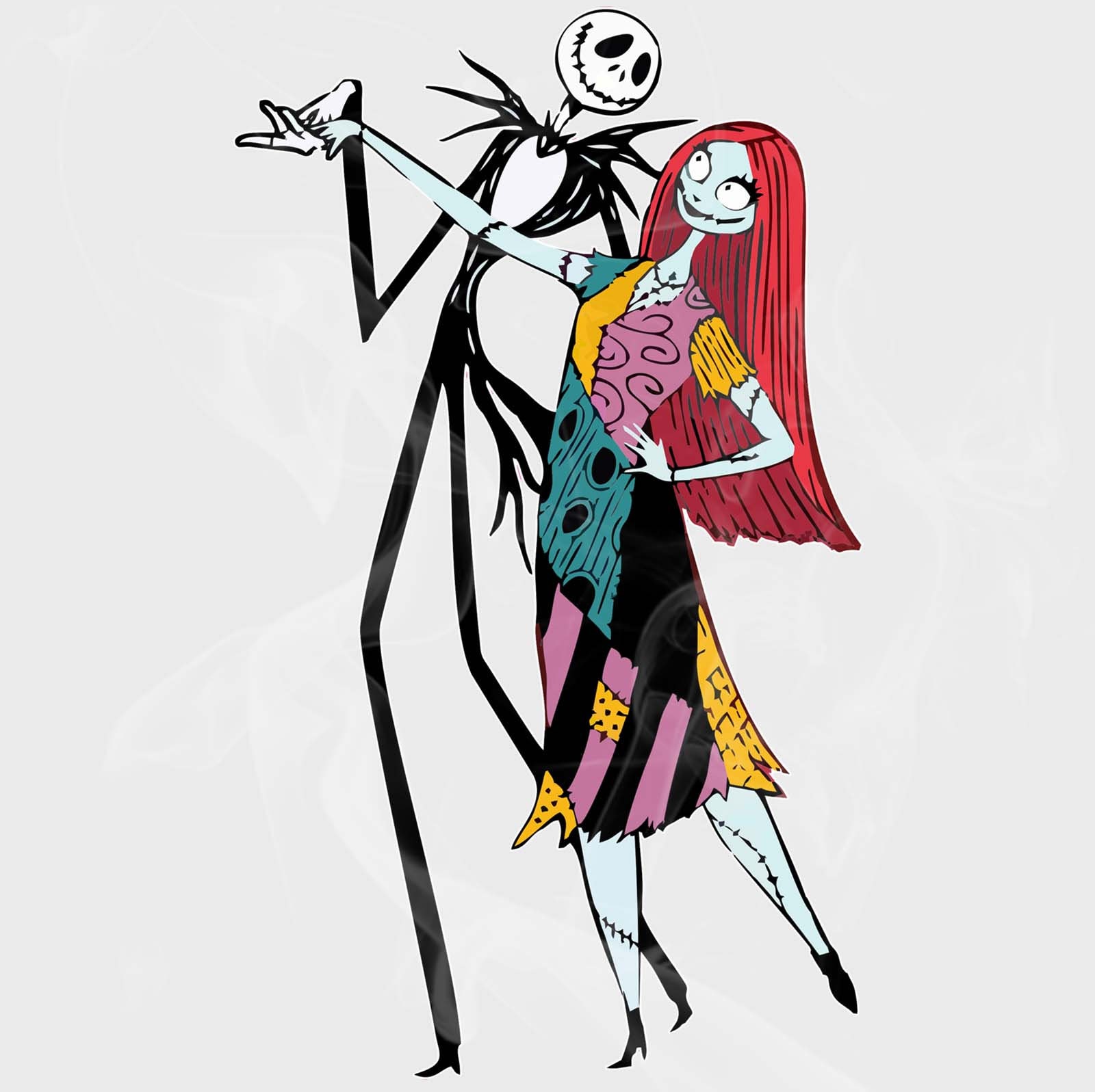 Nightmare Before Christmas Style Jack & Sally Dancing Decal - Etsy