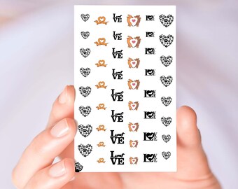 Dachshund Nail Decals Stickers Art Designs Wiener Dog Nail Decorations Dachshund Accessories