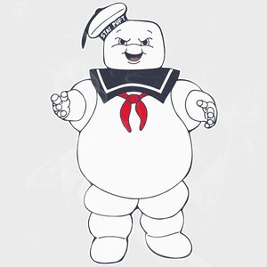 Ghostbusters Style Stay Puft Decal vinyl Sticker Static - Etsy