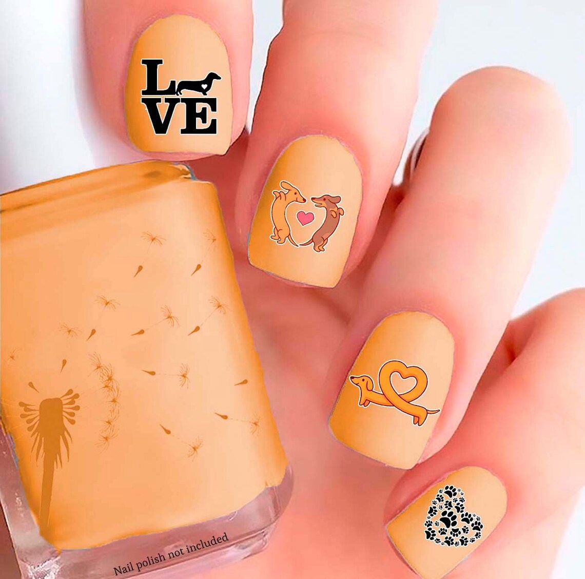 Dachshund Nail Decals Etsy