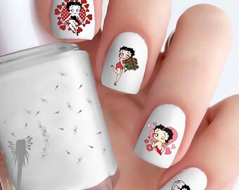Betty Boop Nail Art - Etsy