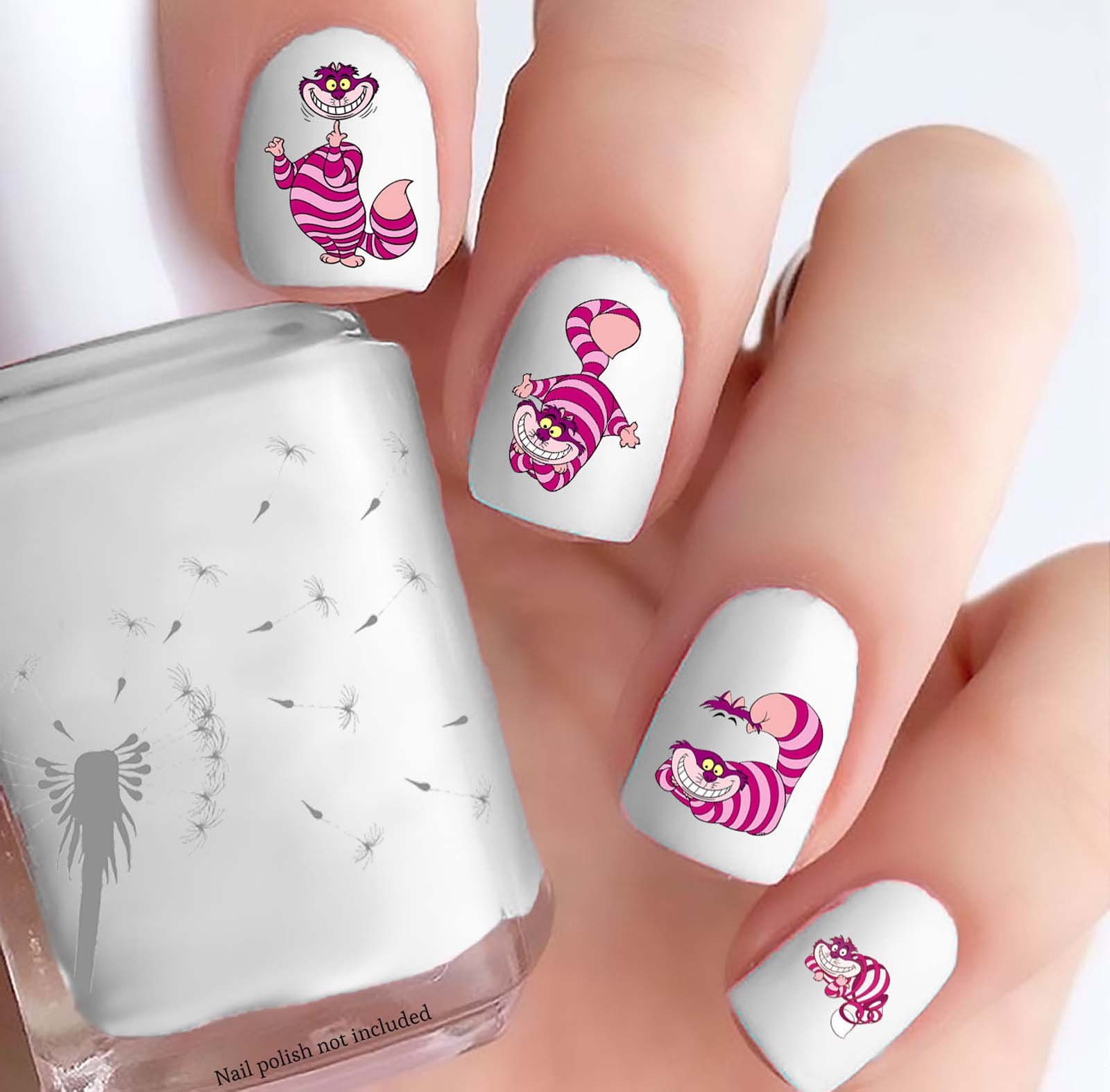 Alice in Wonderland Style Cheshire Cat Nail Decals - Etsy