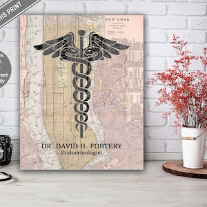 Personalized Endocrinologist Print, Endocrinology Office Decor, Endocrinologist Graduation Gift
