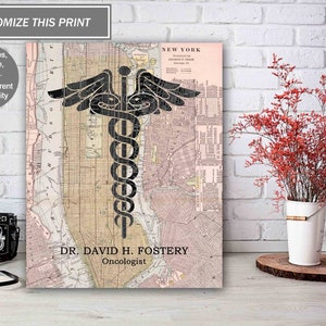 Custom Oncologist Print, Oncology Graduation Gift, Oncology Office Decor