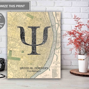 Custom Psychologist Print, Psychology Gifts, Psychologist Grad