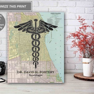 Custom Neurologist Print, Neurology Graduation Gift, Neurologist Office Decor