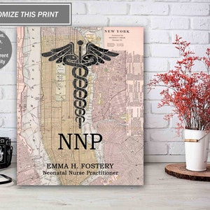 Custom Neonatal Nurse Practitioner NNP Poster, NNP Graduation Gift, Gift For Nurse