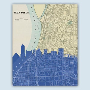 Memphis Skyline, Personalized Skyline Print, Memphis Decor, Memphis Poster, Memphis Map, Memphis Print, Memphis  Wall Art, Wedding Gift