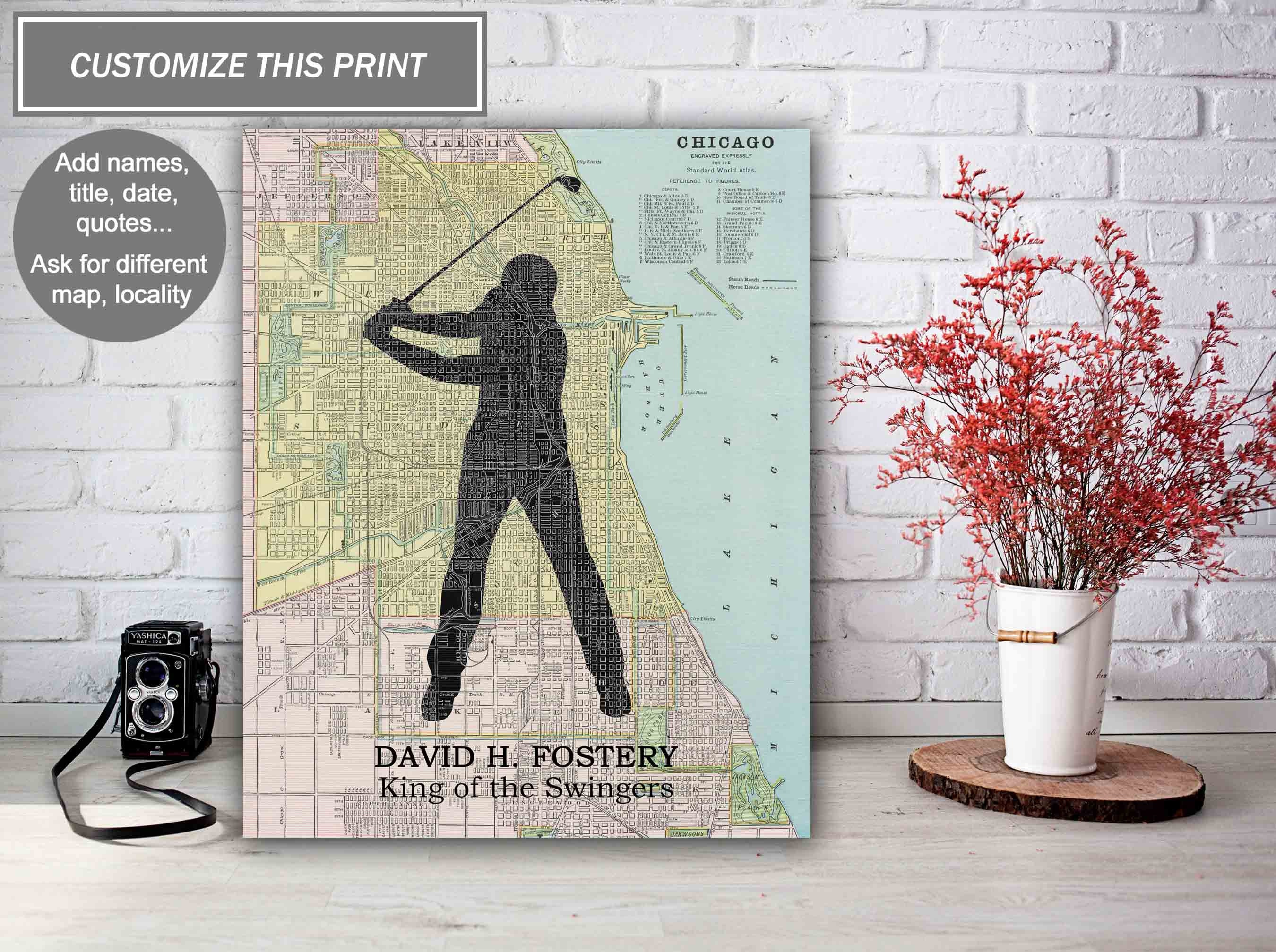 Personalized Golfer Gifts Golf Room Decor Golf Lover Gift Etsy UK