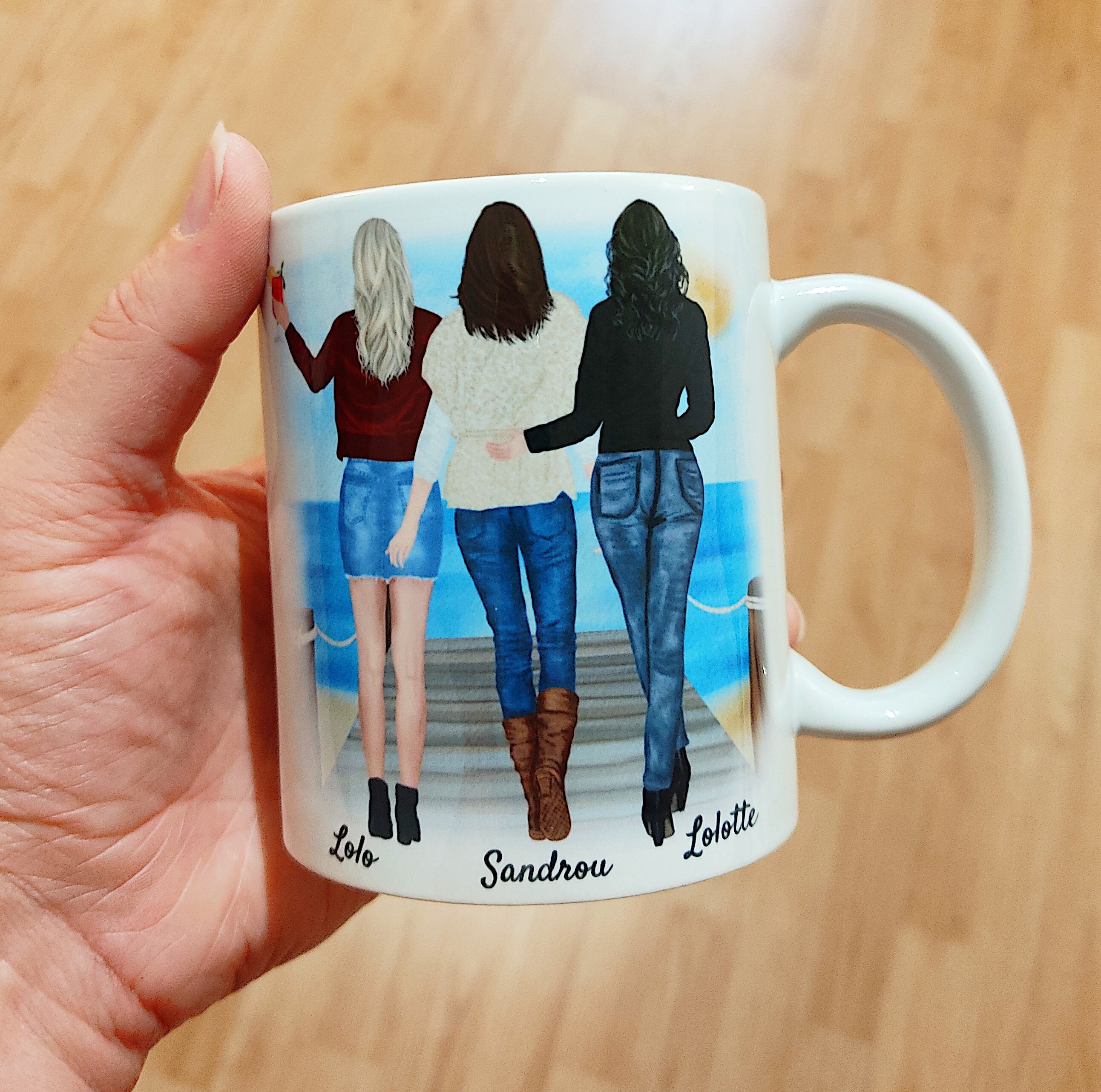 Mug Meilleures Amies Personnalisé, Le Plus Beau Cadeau Pour Ses ou Sœurs, à Offrir Sa Maman