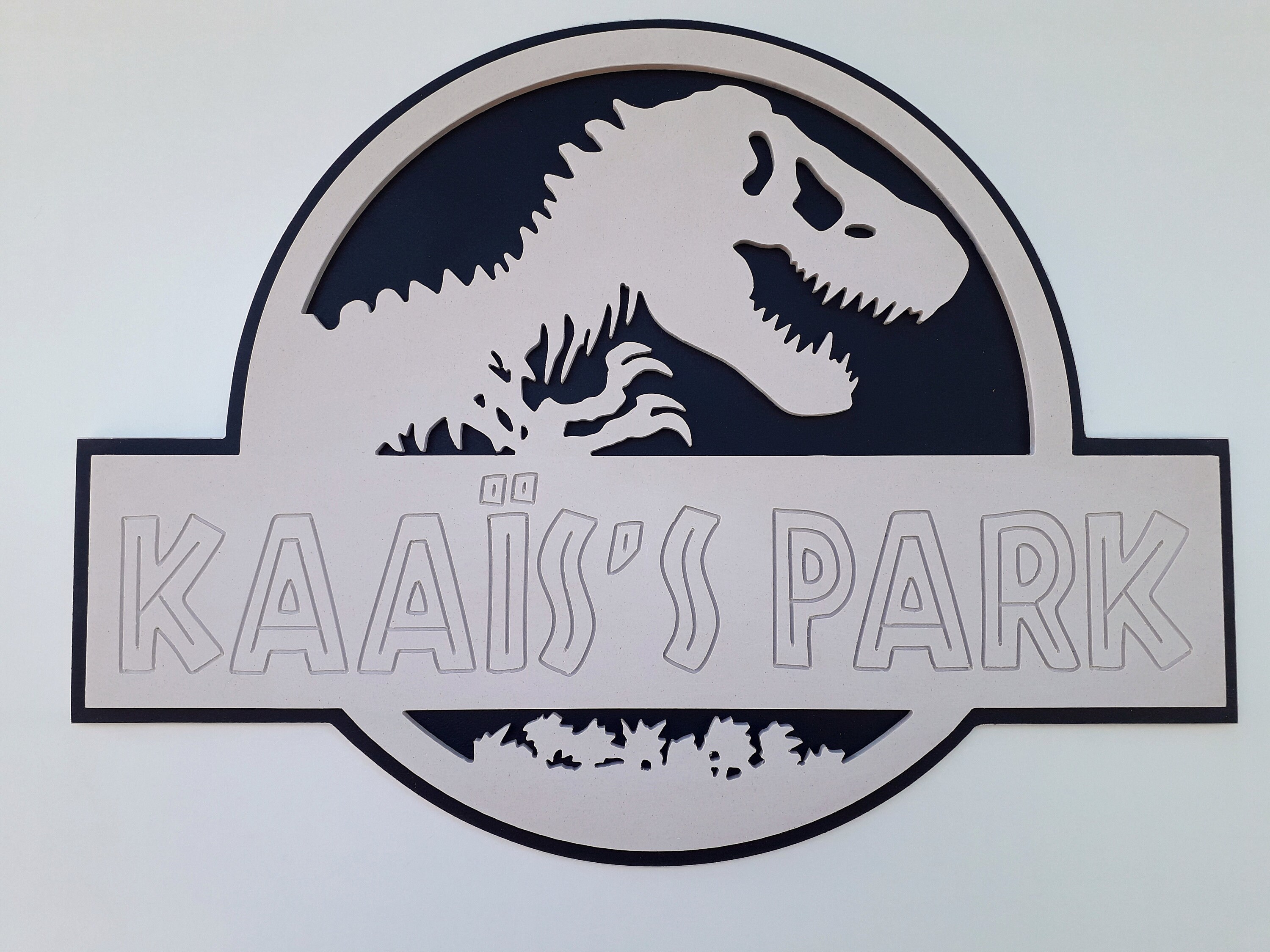 Jurassic Park plaque de porte inscription personnalisé Etsy