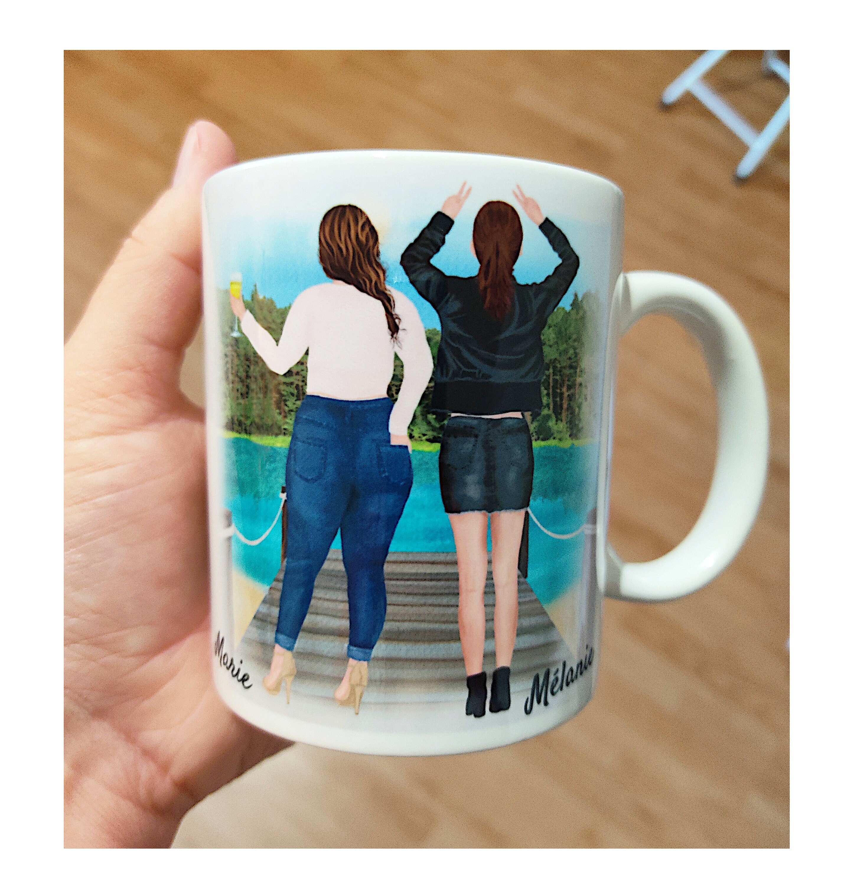 Mug Meilleure Amie Personnalisé, Le Plus Beau Cadeau Pour Ses Amies ou Sœurs, à Offrir Sa Maman