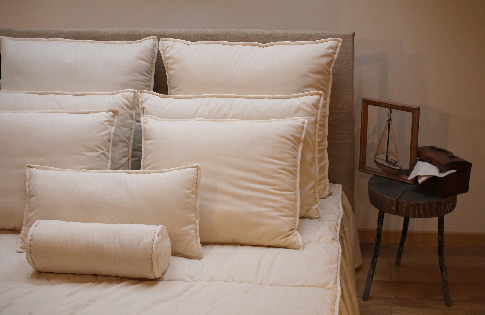 Pillow Standard Size 20x26 Chemicals Free Wool Filled Etsy