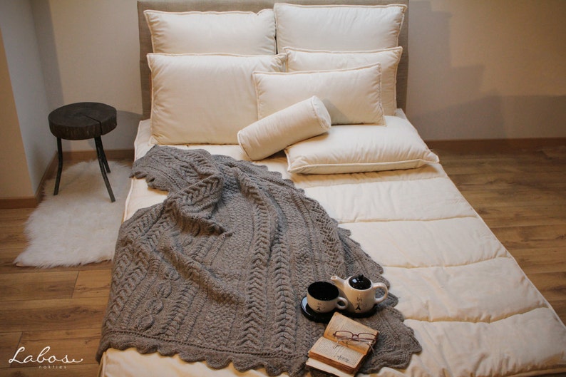 Full Comforter Winter Thickness, Natural Wool Filled / Extra Warm Wool