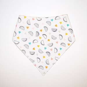 Taco Love/Picnic Plaid, Reversible Dog Bandana, Snap Closure Bandana