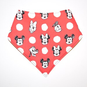 Mickey Mouse Club, Reversible Dog Bandana, Snap Closure Bandana