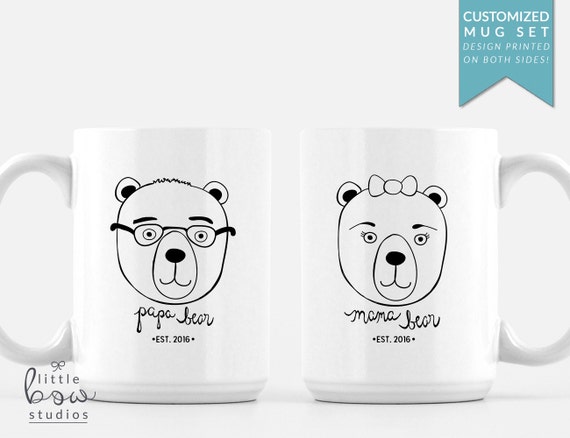 mama bear papa bear mug