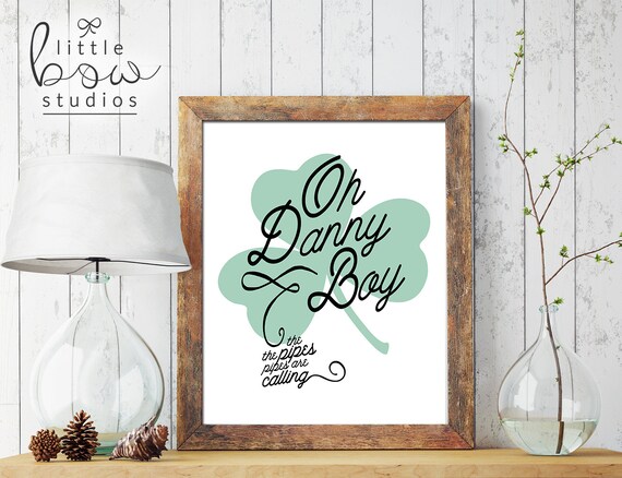 Printable Wall Art Oh Danny Boy Citation Irlandaise Etsy Printable Wall Art Oh Danny Boy Citation Irlandaise Etsy