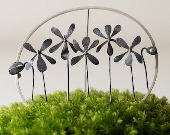 Wildflower violet brooch