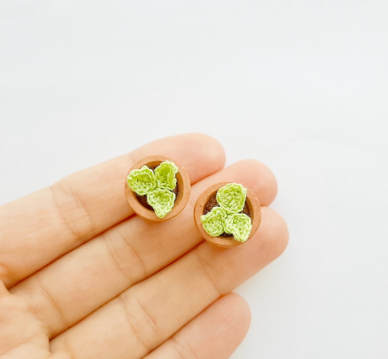 PDF ONLY. Crochet Earrings Plant Hangers PDF Pattern. Etsy