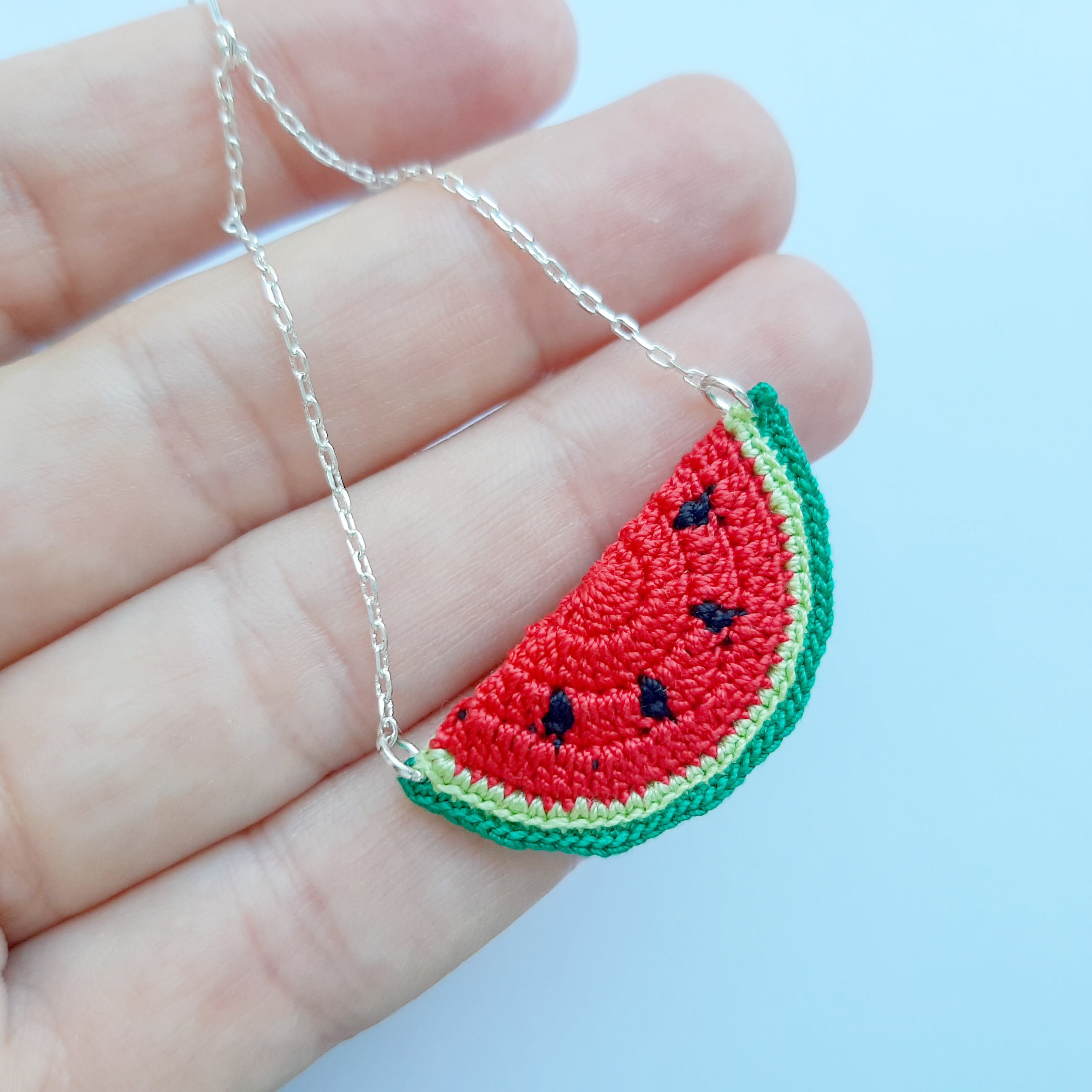 Watermelon Jewelry. Watermelon Earrings and Necklace. Fruit Etsy