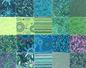 Boundless Rhapsody Green Charm Pack of 42 - 5 inch fabric