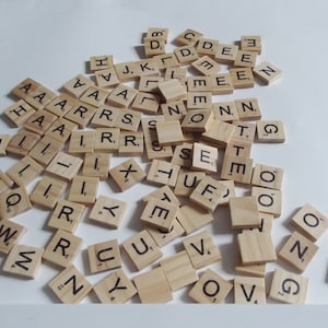 Scrabble Wall Art Letter Tiles - Craft Supplies