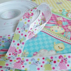 Easter Bunny Grosgrain Ribbon, 22mm 2 metres image 1