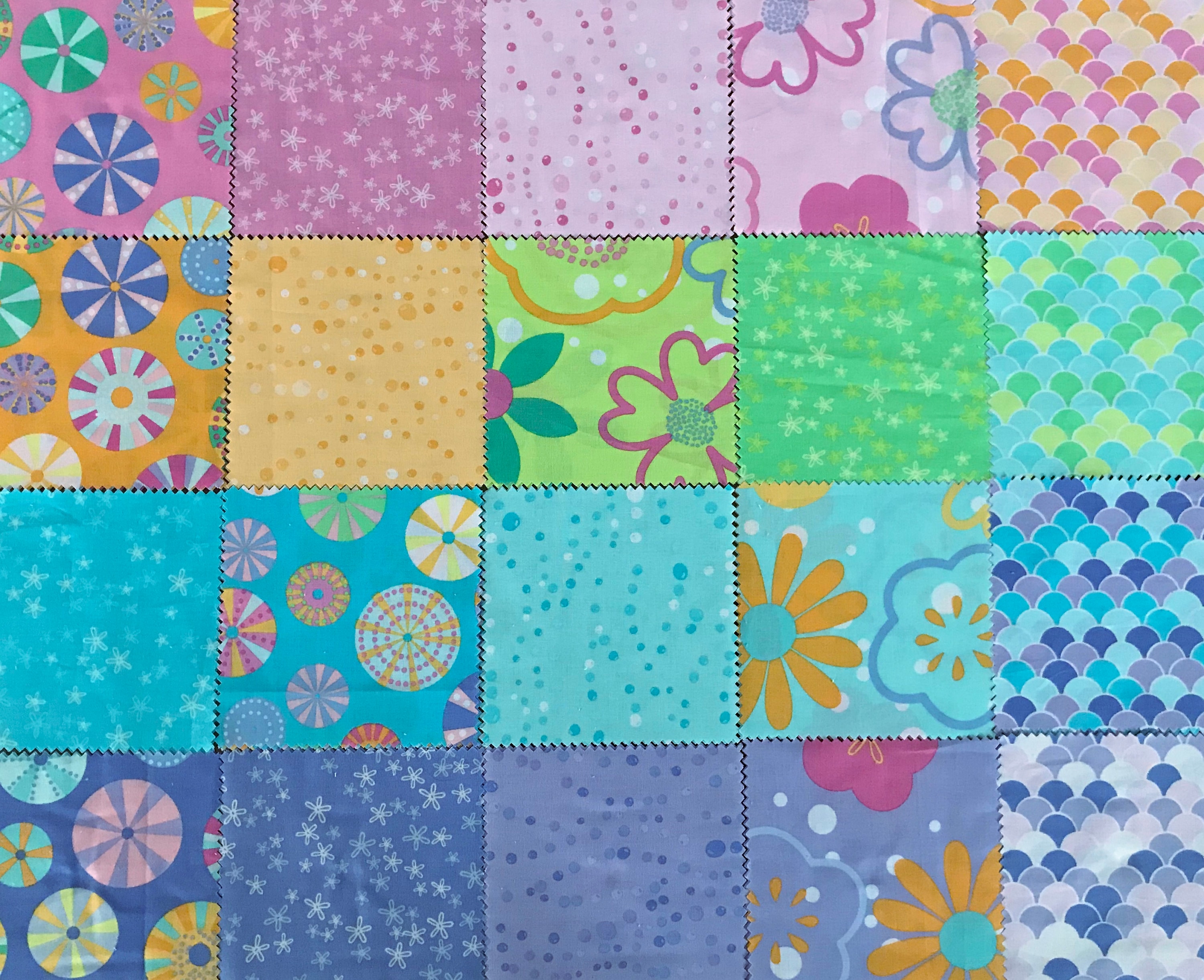 30 x Luscious Lilac 5/" Fabric Patchwork Squares Pieces Charm Pack Purple