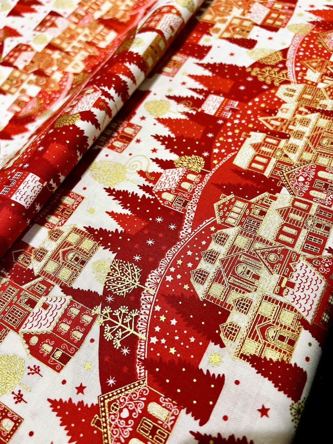 Christmas fabric uk cheap
