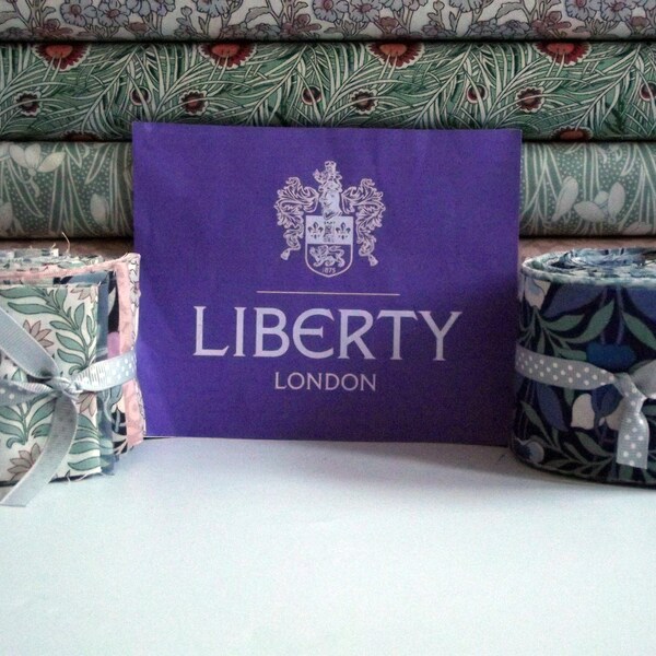 12 2.5 inch Liberty of London cotton fabric pieces