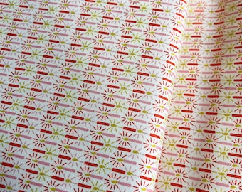 Liberty Christmas Fabric By The Fat Quarter/Half Metre/Metre, Merry and Bright, festive quilting holiday cotton red candles UK