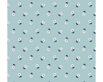 Liberty Fabric, Riviera Collection, Beach Hut Lasenby Cotton by the fat quarter/half metre/metre nautical quilting blue white floral